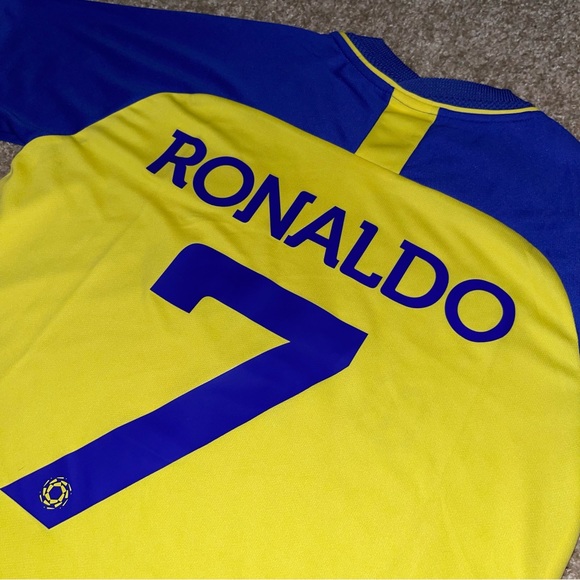 Duneus Al Nassr Cristiano Ronaldo Men’s Home Soccer Jersey 22/23🆕 - Picture 12 of 12